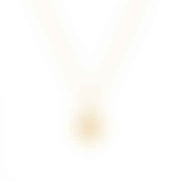 White Leaf Paisley Drop Pendant Necklace Gold