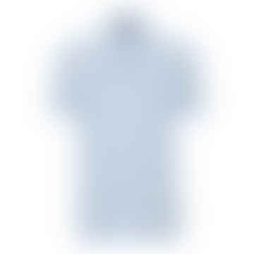 Open Blue 2 Tone Linen Regular Fit Polo T Shirt
