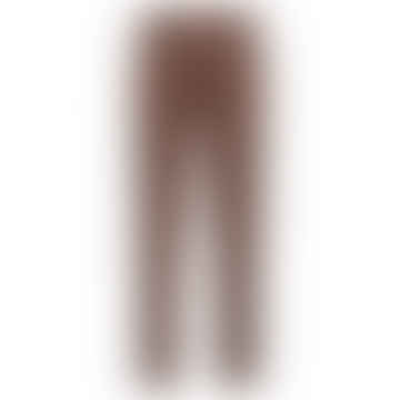 Chinos de pierna cónica de algodón estirado de color marrón abierto
