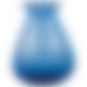 Vase en verre recyclé Ravi - Bleu