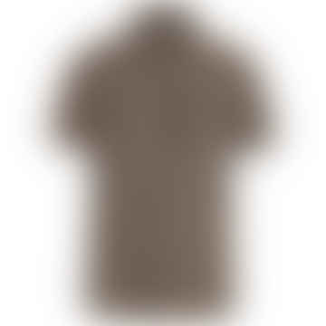 Abisko Hike Short Sleeve Shirt - Dark Navy / Buckwheat Brown