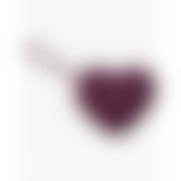 Borgoña Heart Love Love Love Impreso Clutch