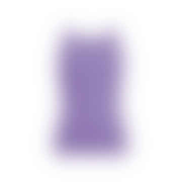 Camisole en dentelle en soie de pavot violet