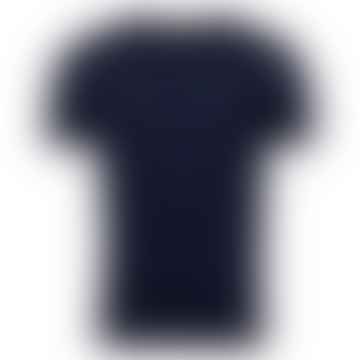 Navy Linen T Shirt