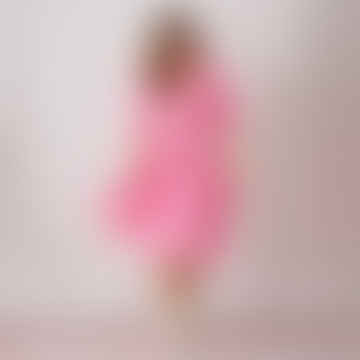 Star Print Pink Midi Dress