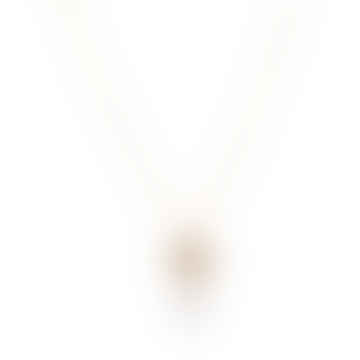 Gold Vermeil Dahlia Necklace With Iolite & Iolite Drop