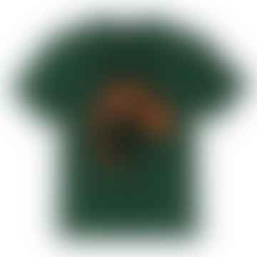 T-shirt Pioneer Graphic Uomo Green Mose