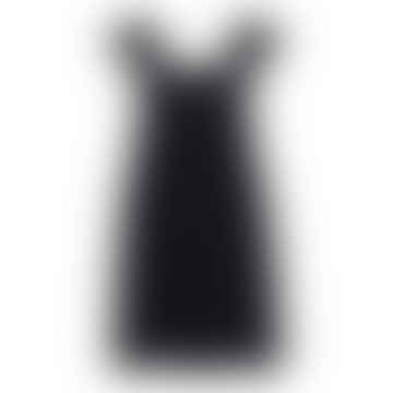 - Linen Mini Dress Black