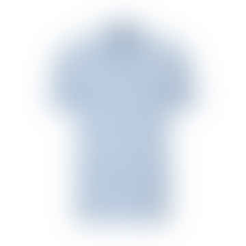 Boss - Pye 16 - Offenes blaues, multi -getöntes Poloshirt in mercerisierter Baumwolle