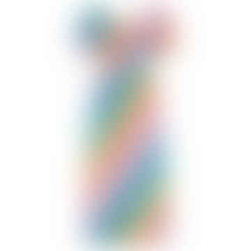 Jolene Midi Shirred Robe - Multi, Rainbow Checkerboard