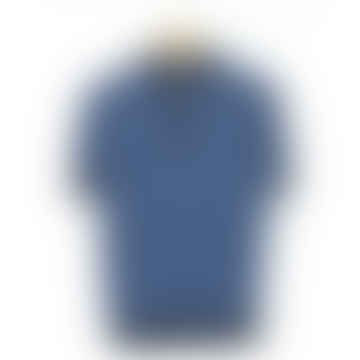 Navy Giza Cotton Polo Shirt