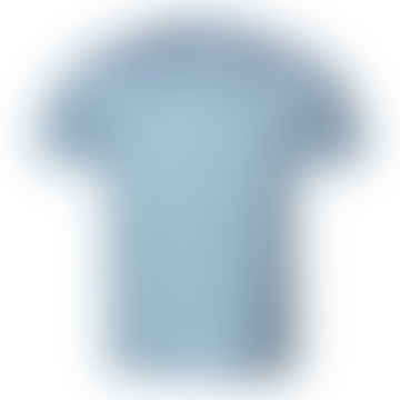 Blue Slim Fit Striped Filo Di Scozia T Shirt