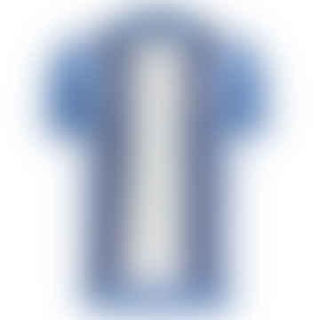 Searle Striped Knitted Polo Shirt - Sky Blue