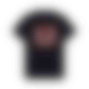 Schwarzer Kreuzstich bedrucktes T -Shirt