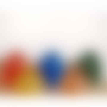 Candelador de cúpula de vidrio corto de colorido en forma de cúpula