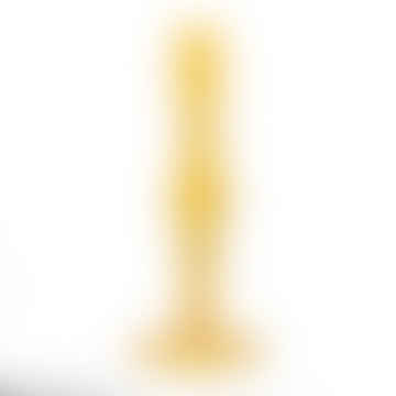 Glass Candle Holder Ochre - 26 X 9cm