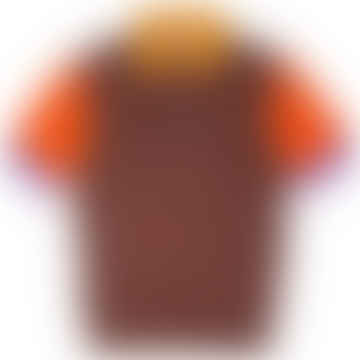 Patson Polo en tricot en coton en crêpe extra fine en marron