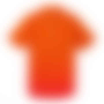 Camicia Madras Check Manica Corta Arancione Brillante