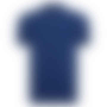 Polo in maglia testurizzata - blu