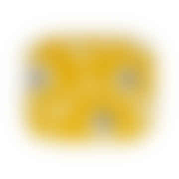 soucoupe rectangulaire unikko jaune