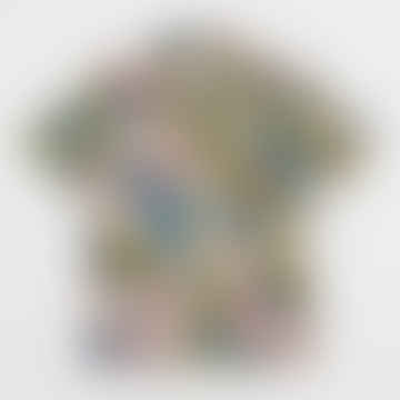 Tandang Short Sleeve Revere Camo Shirt In Fog