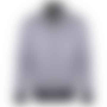 Hadrian Harrington-Jacke mit Hahnentrittmuster – Marineblau/Weiß