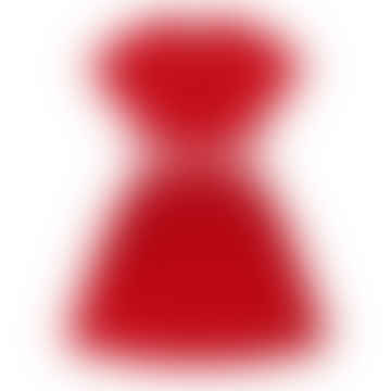 Rotes Kleid mit FF-Tape-Logo-Schnitt für Mädchen