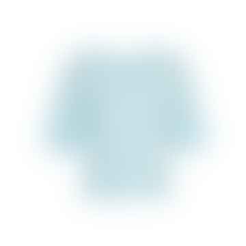 Light Blue Eslina Rachelle 2/4 V Neck Pullover