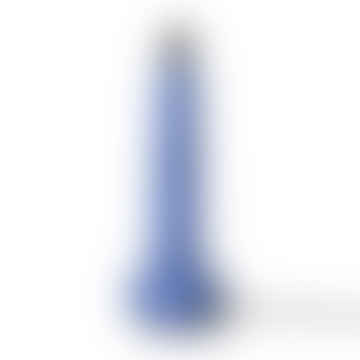 Base de lámpara de gres retro, azul