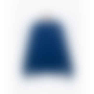 Blue with Ecru Logo Sweatshirt 