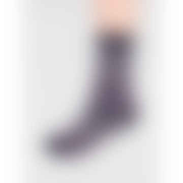 Schwarze Spw801 Waverly Gots Socken aus Bio-Baumwolle mit Muster