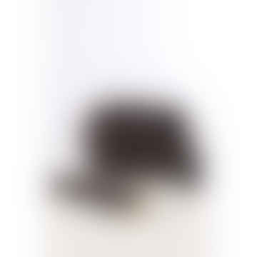 Bolso cámara gris oscuro de piel italiana con estampado animal