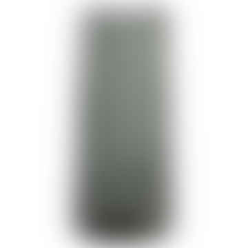 Jarrón de vástago de vidrio texturizado - gris
