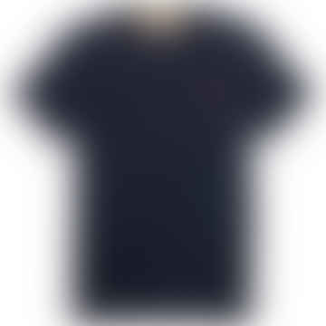 T-shirt Dunstan River Jersey Crew - Zaffiro scuro