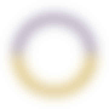 Hellgelbe Lavendel -Doppelfarbe Ring