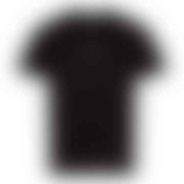T-shirt noir à logo central