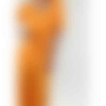 Giselle Linen Shirt - Orange
