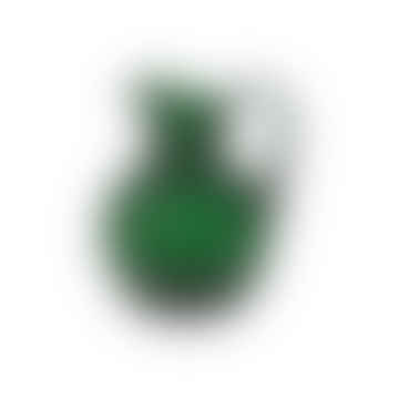 Diamond Tip Glass Pitcher - Green