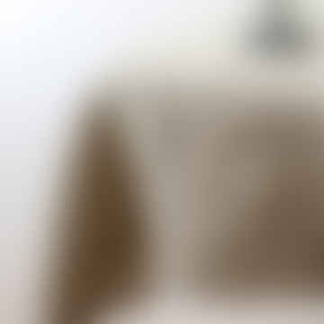 Couche de lin lavée - Vérifier Khaki 160 x 250 cm