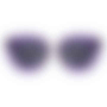 Jolie Lunettes De Soleil Violet Transparent