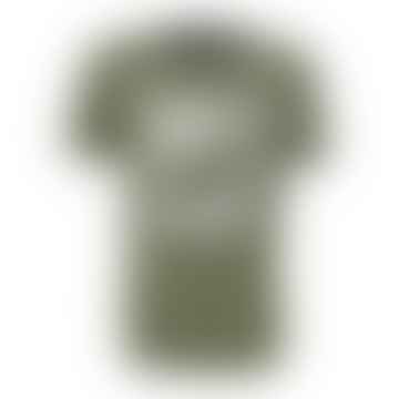 T-Shirt-Muster-Logo Uomo Militärgrün