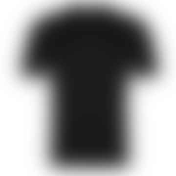 Schwarzes Lorca -geschweißtes Kurzarm T -Shirt