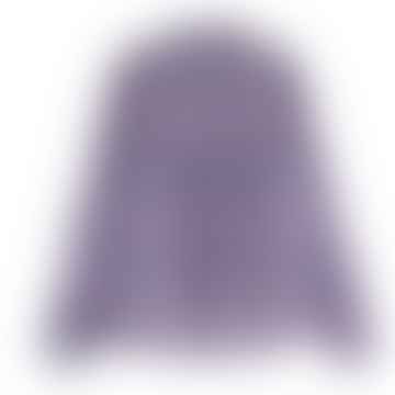 Pon de manga larga púrpura blusa escondida