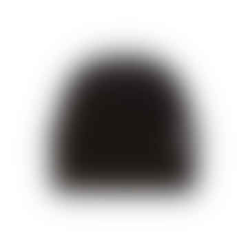 Slhmerino Beanie-Mütze aus schwarzer Wolle