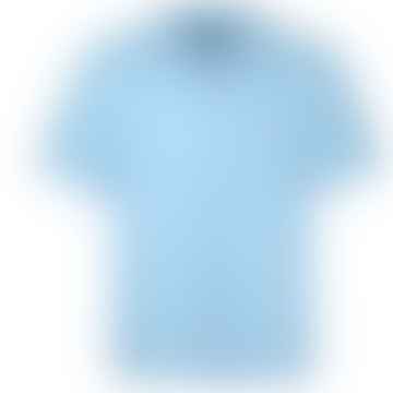 Sky Blue Linen Short Sleeve Casual Fit Shirt