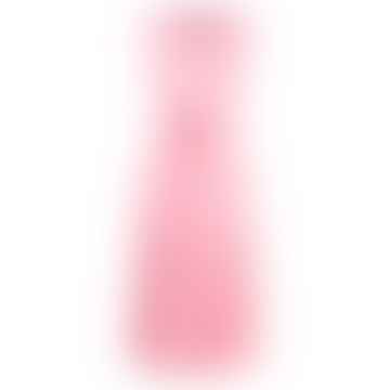 Vestido maxi de algodón estirado de color rosa V para el cuello sin mangas