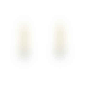 Gold and 925 Silver Small Rainbow Moonstone Hoop Earrings