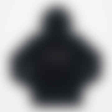 Sudadera con capucha del logotipo de cofre en negro