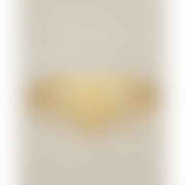 Anillo dorado aukai ronda con talla de perla 52 o 54