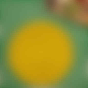 Handwoven Sisal Circle Table Mat/placemat 'yellow Sunshine'